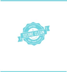 logo secure clean hotel